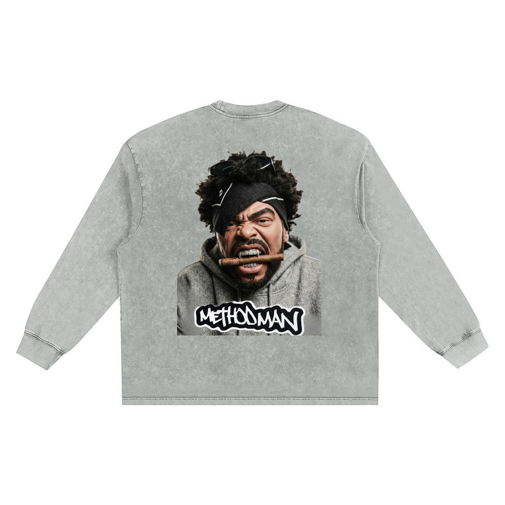 Snow Washed Frayed Edge T-Shirt