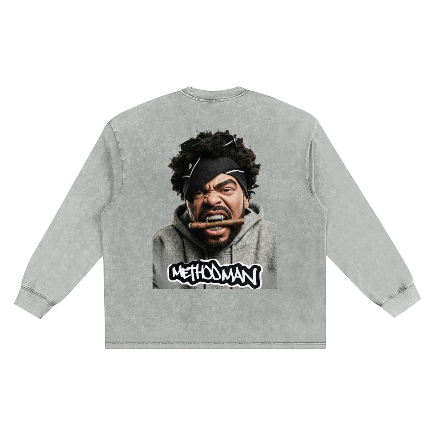 Snow Washed Frayed Edge T-Shirt
