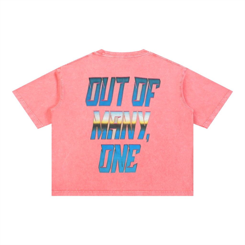 Mineral Wash Boxy Cotton T-Shirt