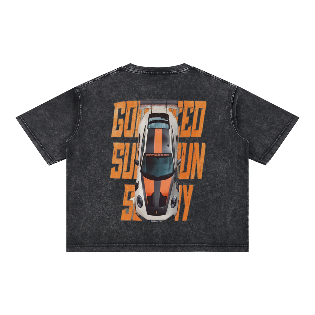Mineral Wash Boxy Cotton T-Shirt