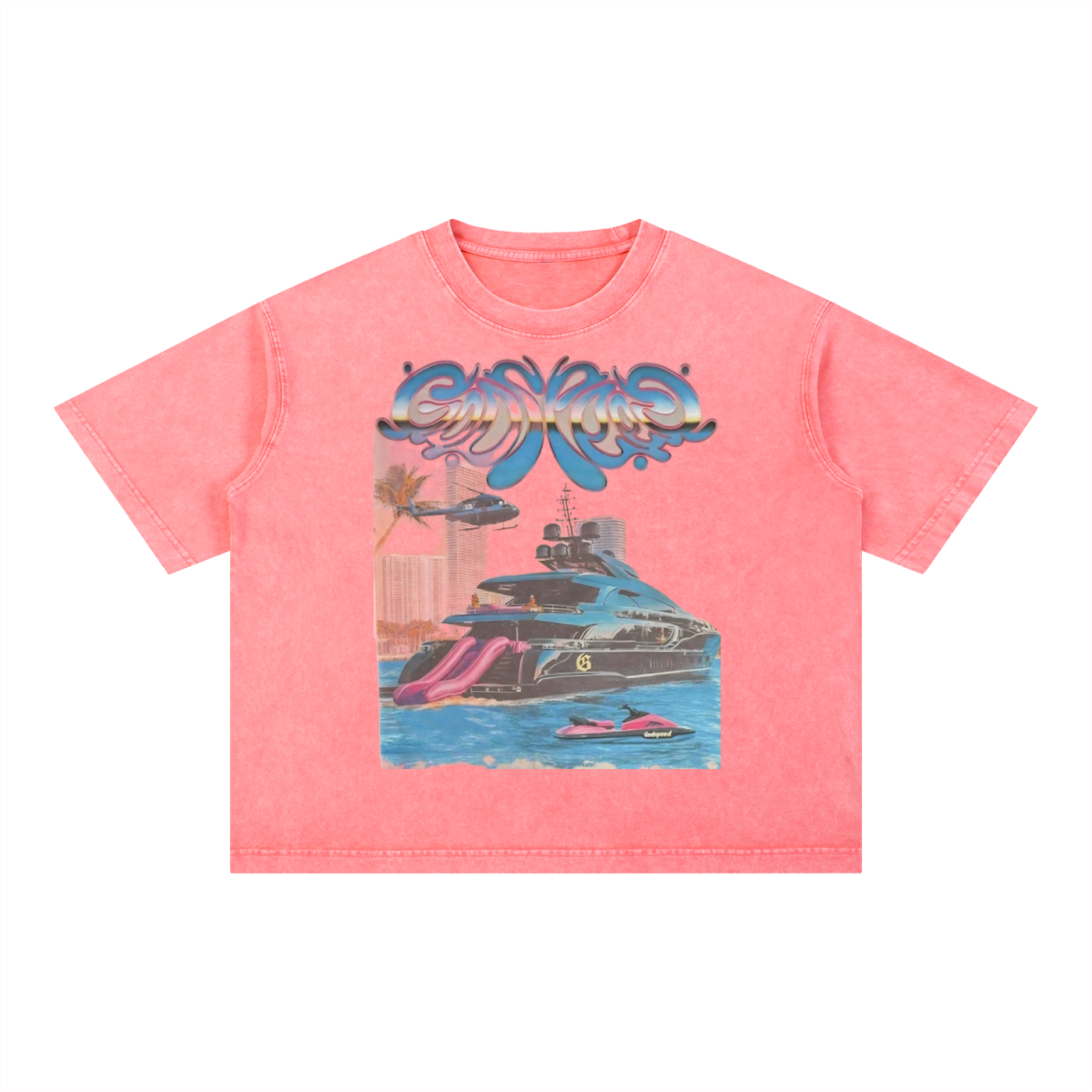 Mineral Wash Boxy Cotton T-Shirt