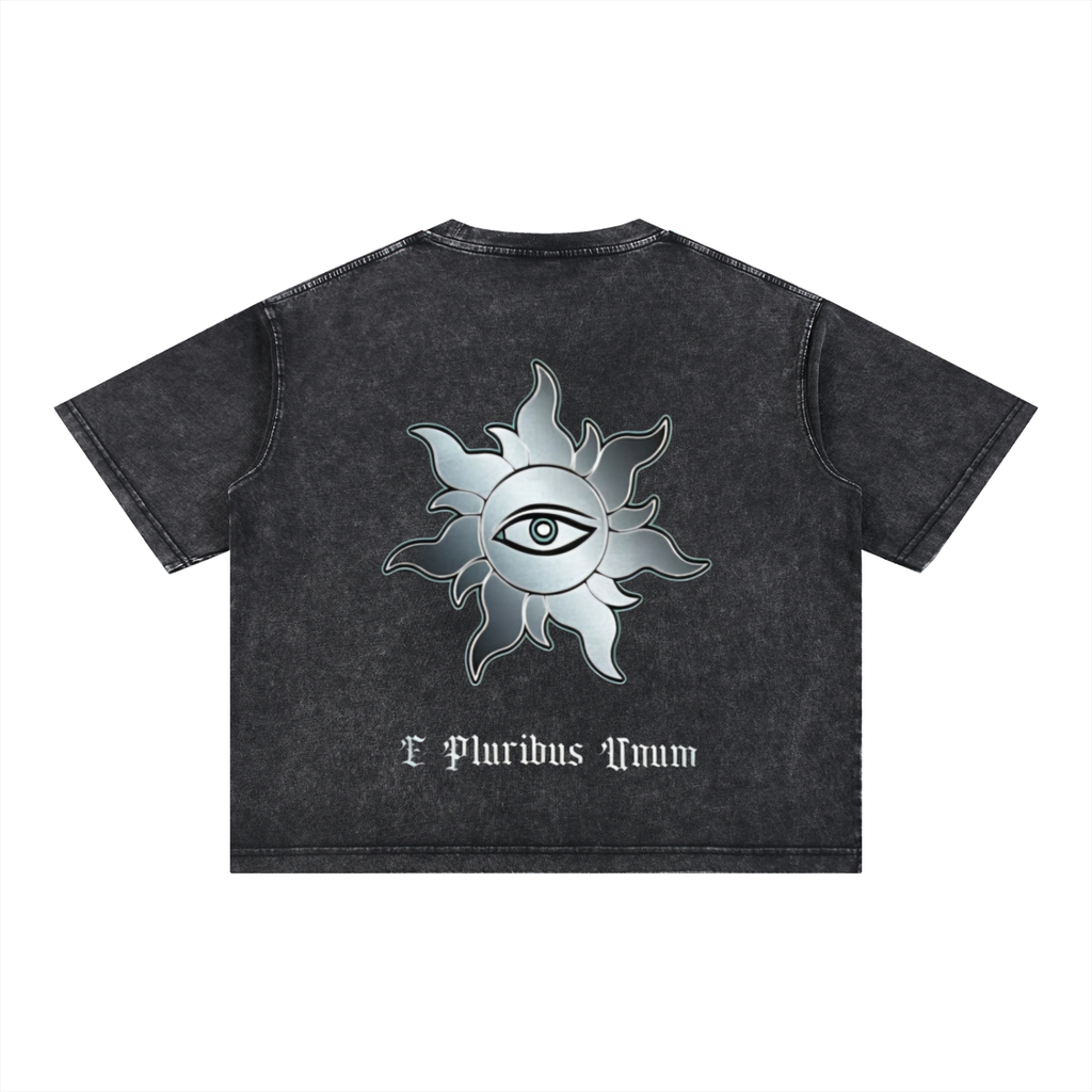 Mineral Wash Boxy Cotton T-Shirt