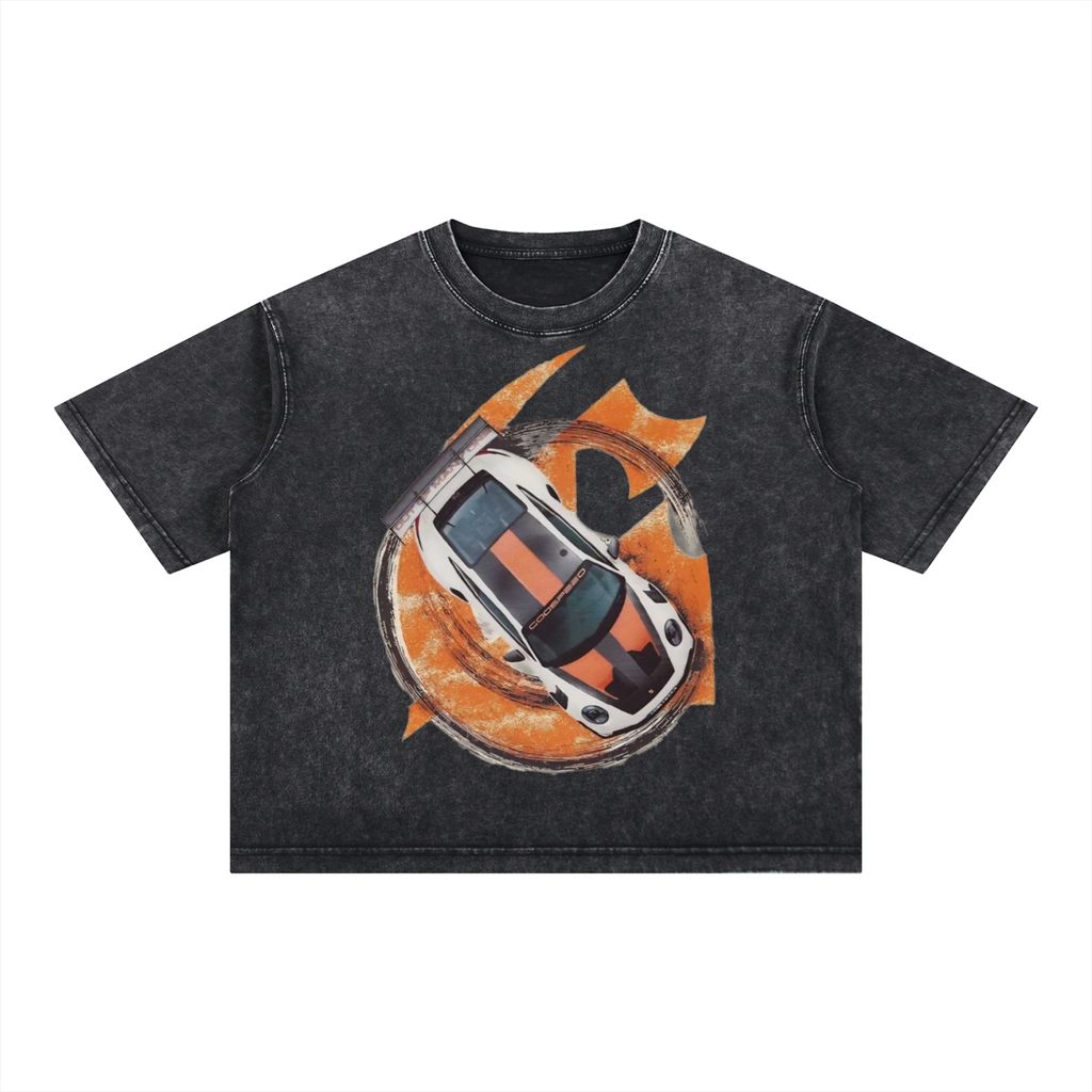 Mineral Wash Boxy Cotton T-Shirt