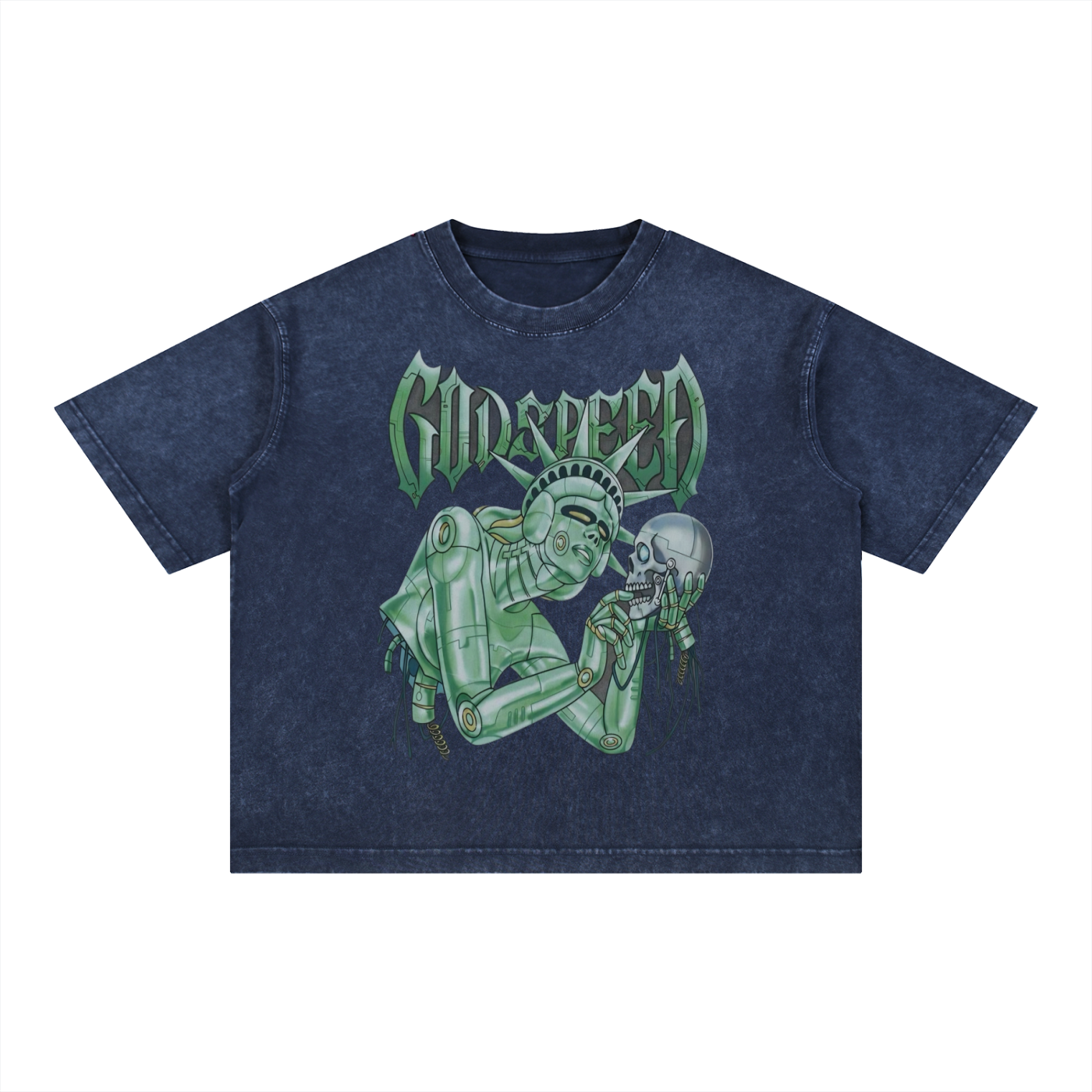 Mineral Wash Boxy Cotton T-Shirt