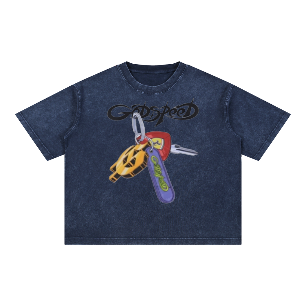 Mineral Wash Boxy Cotton T-Shirt