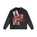 Acid Wash Oversize Long Sleeve T-Shirt