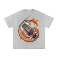 Snow Washed Oversized Cotton T-Shirt