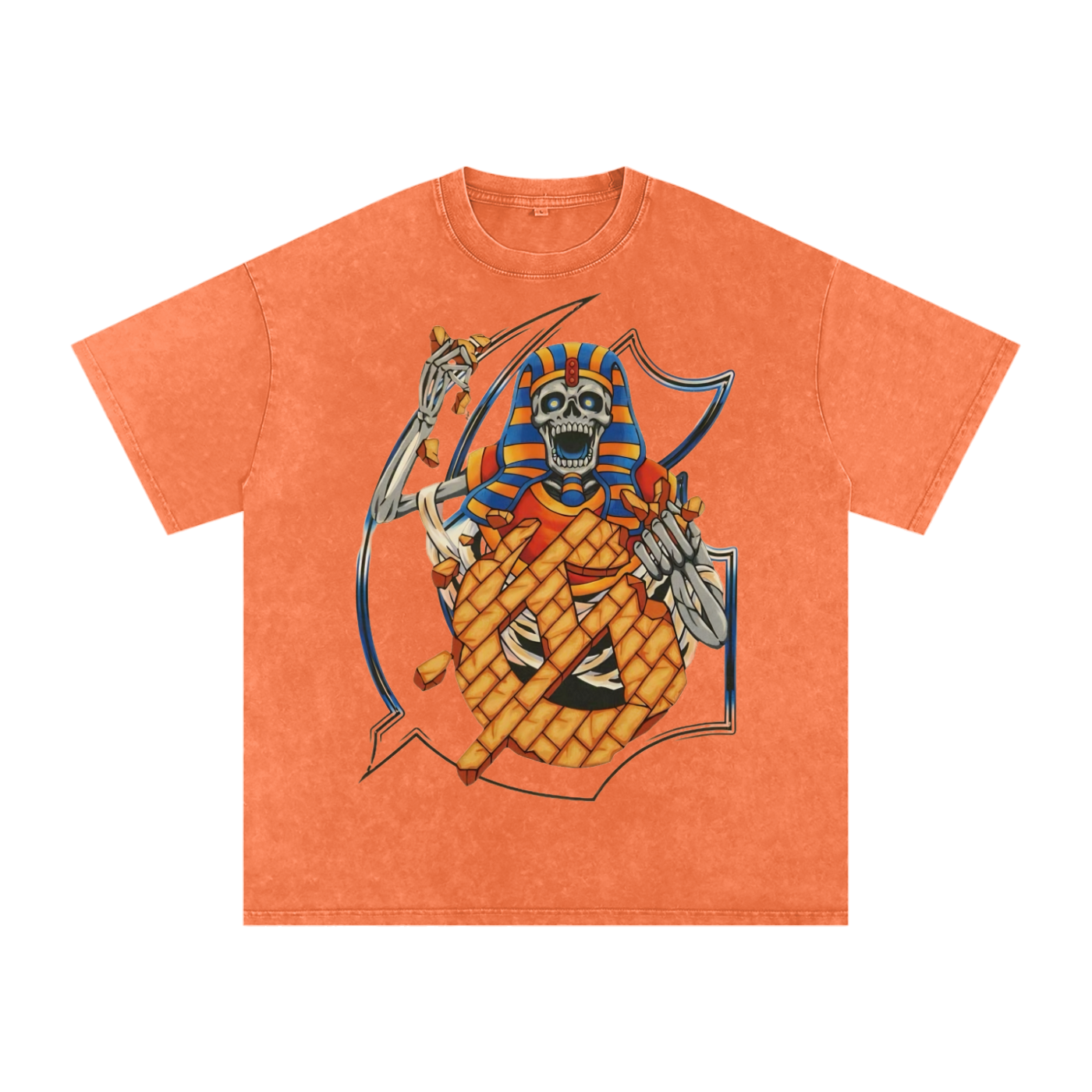 Snow Washed Oversized Cotton T-Shirt