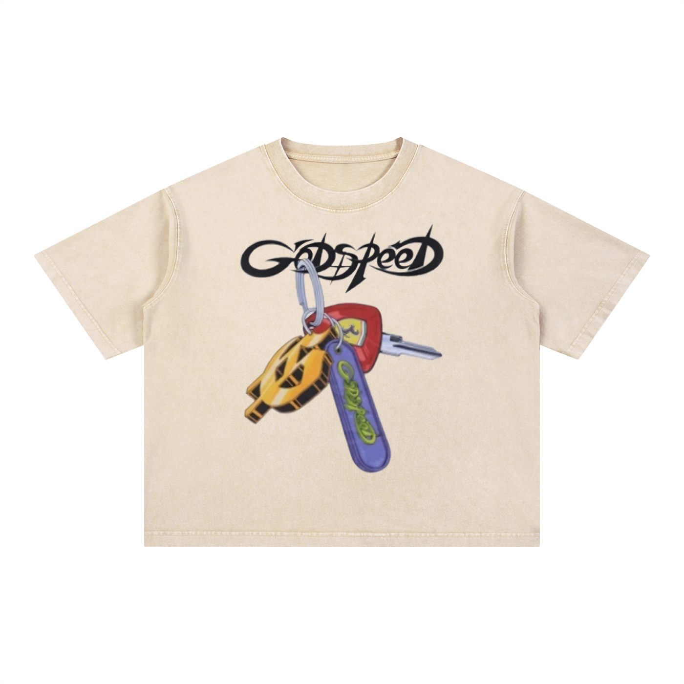 Mineral Wash Boxy Cotton T-Shirt