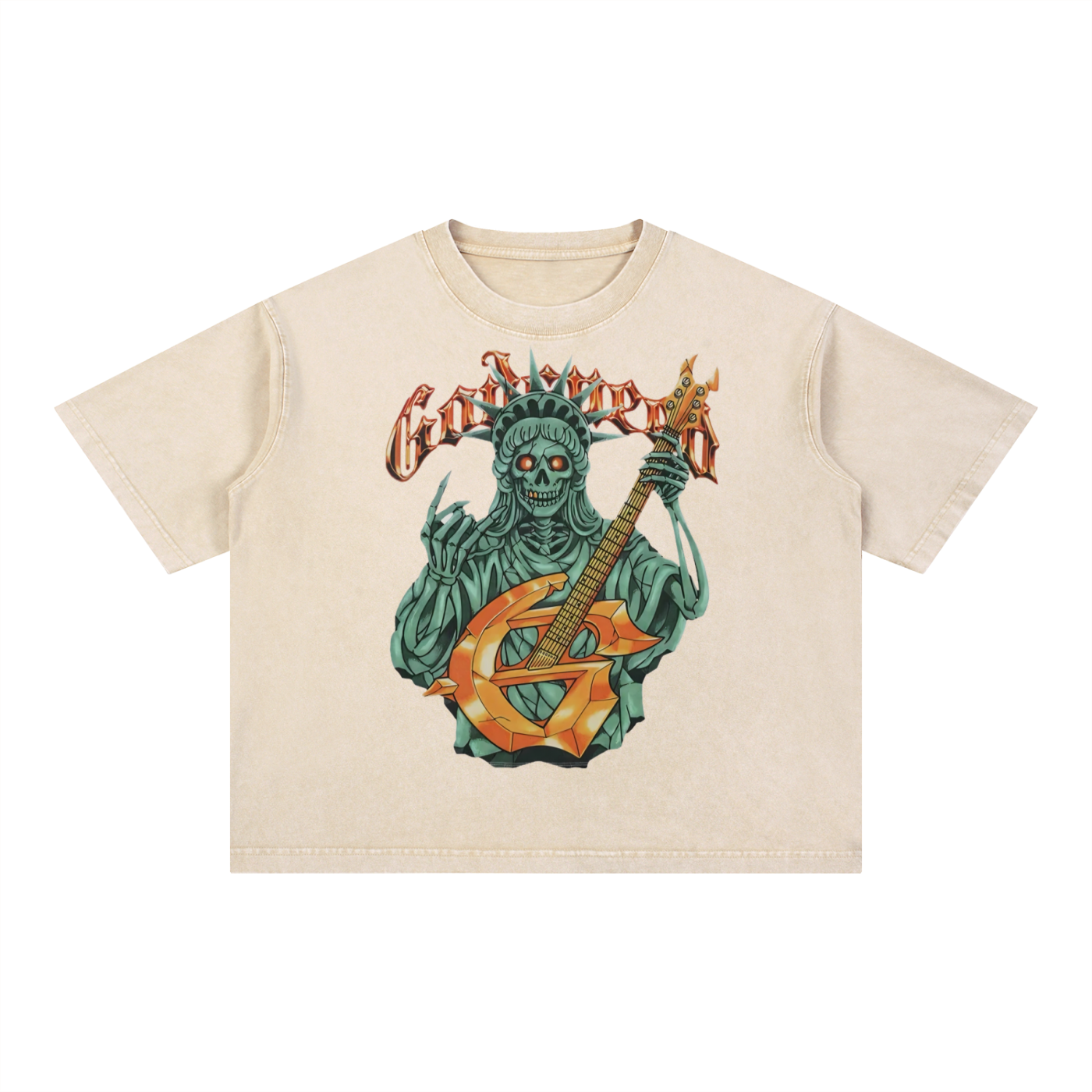 Mineral Wash Boxy Cotton T-Shirt