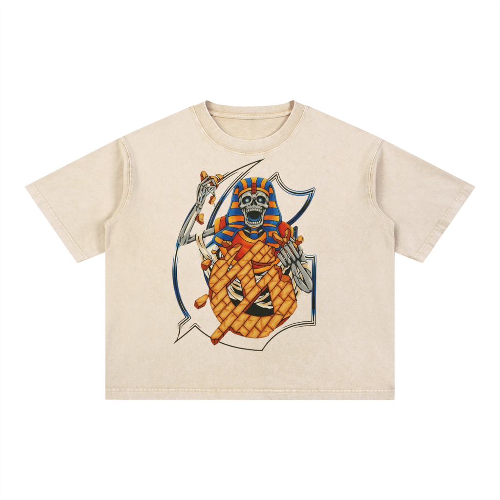 Mineral Wash Boxy Cotton T-Shirt