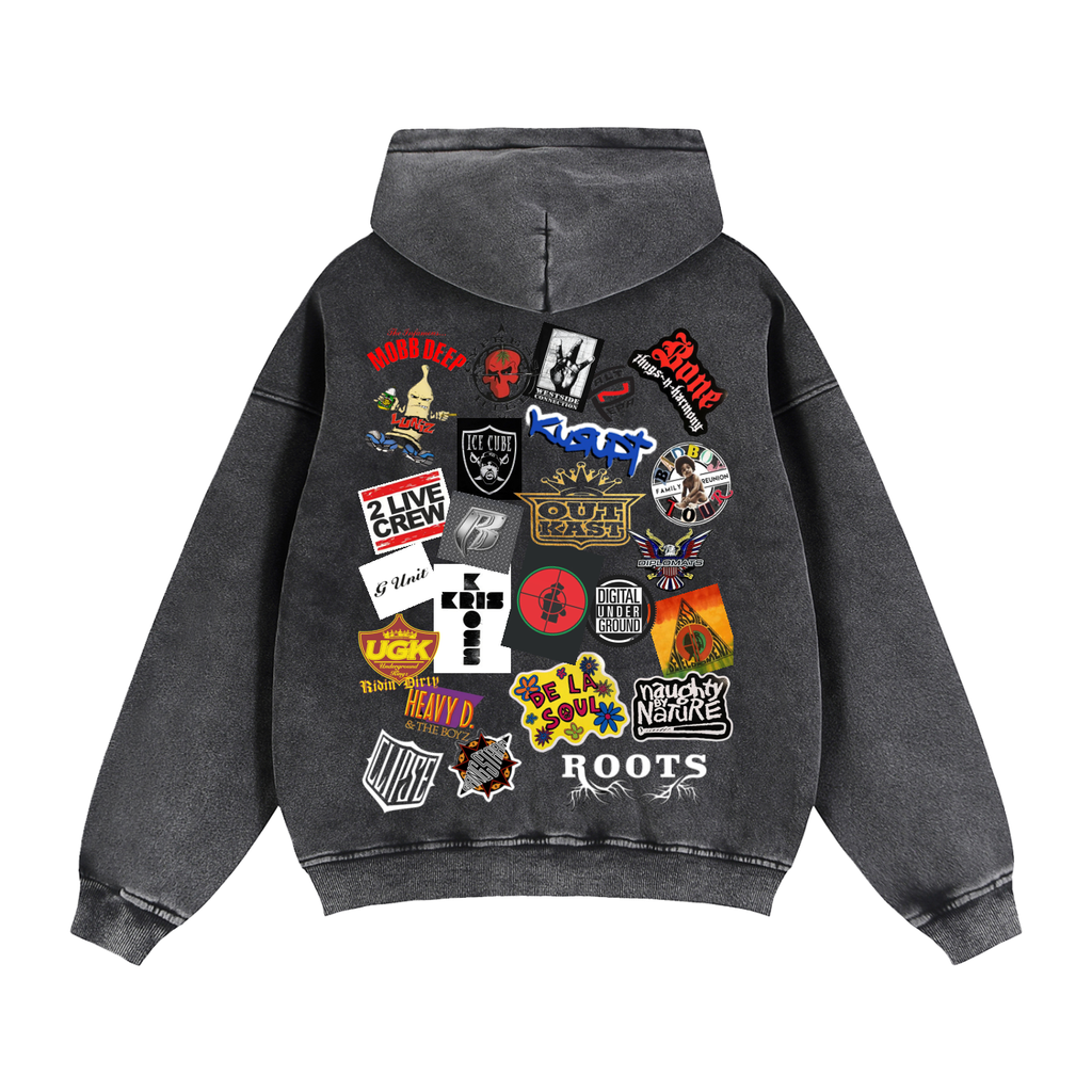Zip-Through Boxy Fleece Hoodie