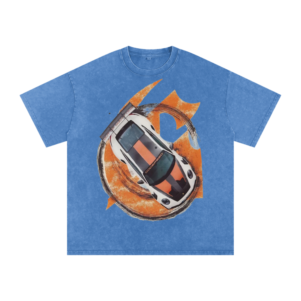 Snow Washed Oversized Cotton T-Shirt
