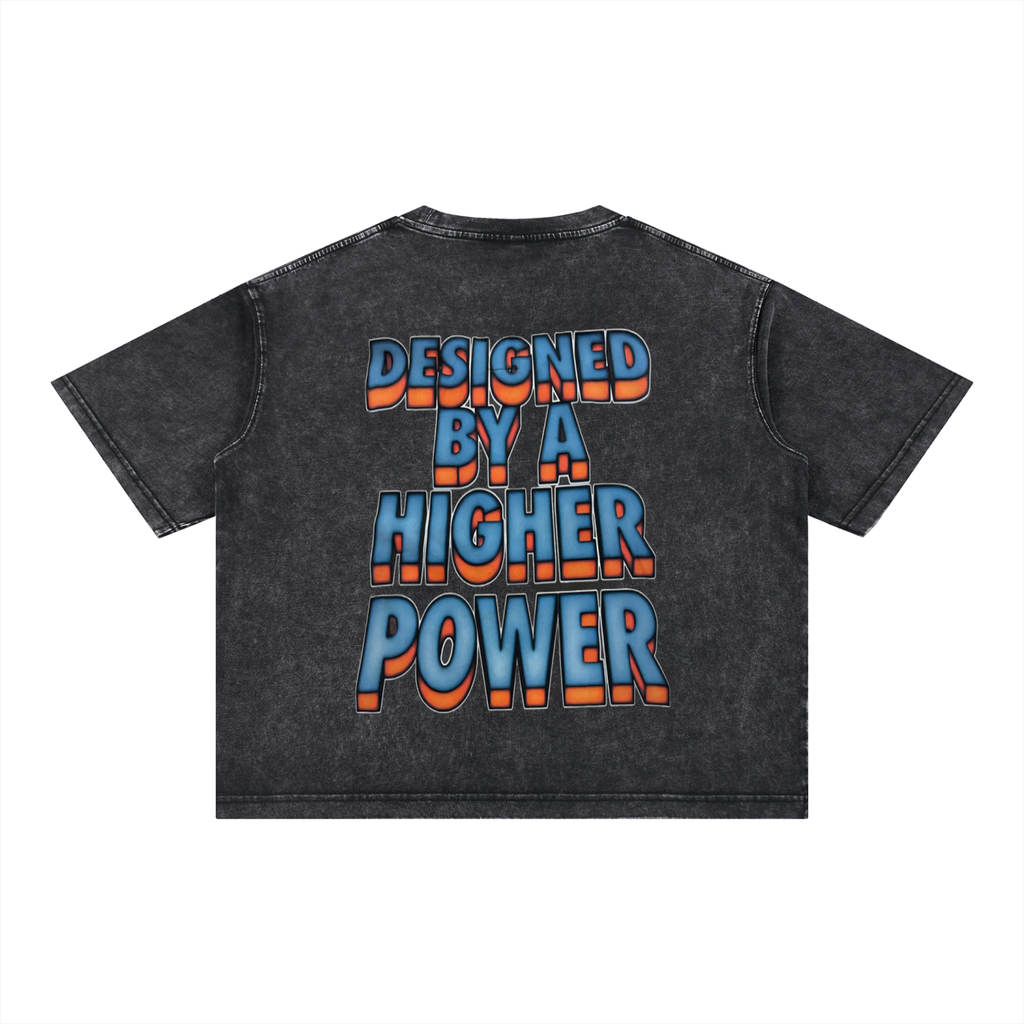 Mineral Wash Boxy Cotton T-Shirt