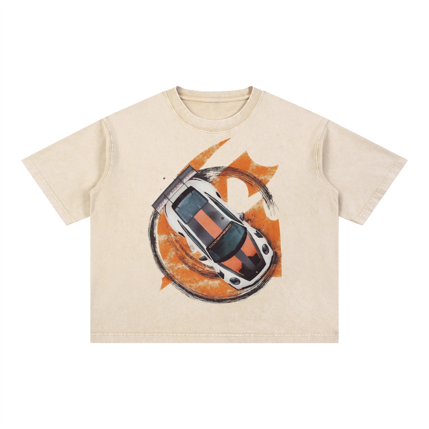 Mineral Wash Boxy Cotton T-Shirt