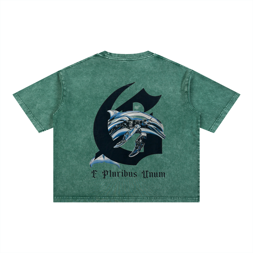 Mineral Wash Boxy Cotton T-Shirt